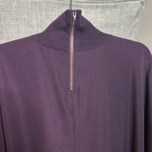 Aritzia Babaton Hamish Mock Neck Oversized
Bat Wing Dolman Sleeve Blouse Purple - Picture 5 of 16
